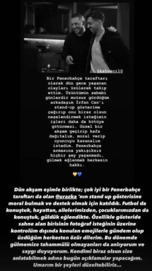 Özgün Bayraktar'ın paylaşımı Fenerbahçe'li taraftarları kızdırdı! İrfan Can Kahveci açıklama yaptı: "Emojilerle gündem olup..." - Resim: 1