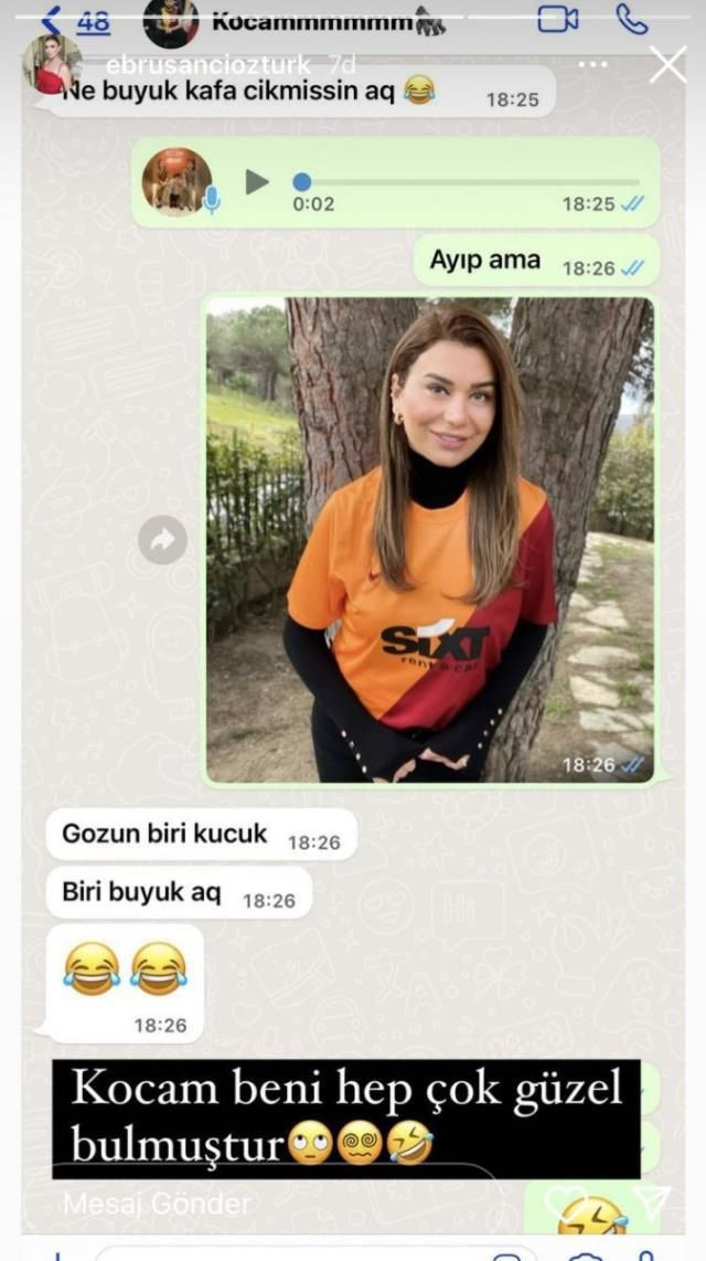 'Kocam beni tartaklıyor' demişti! Ebru Şancı'ya eşinden küfürlü mesaj Galatasaraylı Alpaslan Öztürk nereli - Resim: 4
