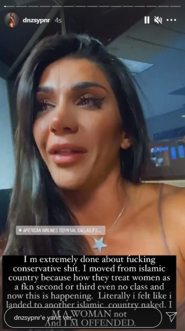 Deniz Saypınar'ın müstehcen kıyafeti kriz çıkardı uçağa alınmadı! Gözyaşları isyan etti - Resim: 4