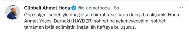 Cübbeli Ahmet Hoca hastaneye kaldırıldı! Hastalığıyla ilgili kafa karıştıran açıklamalar - Resim: 0