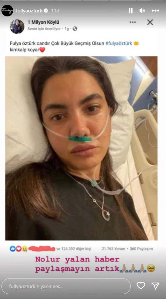 Fulya Öztürk hakkında çıkan haberlere isyan etti! "Nolur paylaşmayın artık, telefonum susmuyor" - Resim: 2