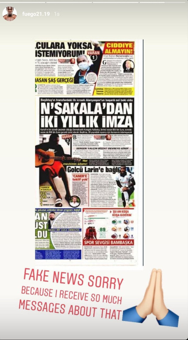 Fabrice N'Sakala Beşiktaş'a transferini yalanladı - Resim: 0