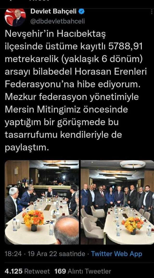 Devlet Bahçeli'nin Harosan Erenleri'ne bağışladığı arsaya Cemevi yapılacak Bahçeli adını istemedi - Resim: 1