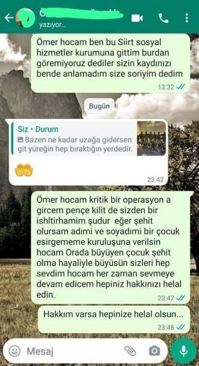Pençe Kilit şehidi Enes Özgül’ün vasiyeti yürek yaktı! 'Şehit olursam bu fotoğrafımla...' - Resim: 0
