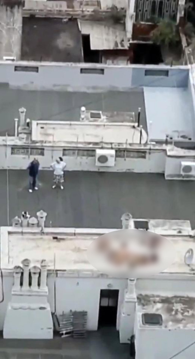 Önce çatıda seviştiler daha sonra ise bakın ne yaptılar! Olay görüntüler - Resim: 3