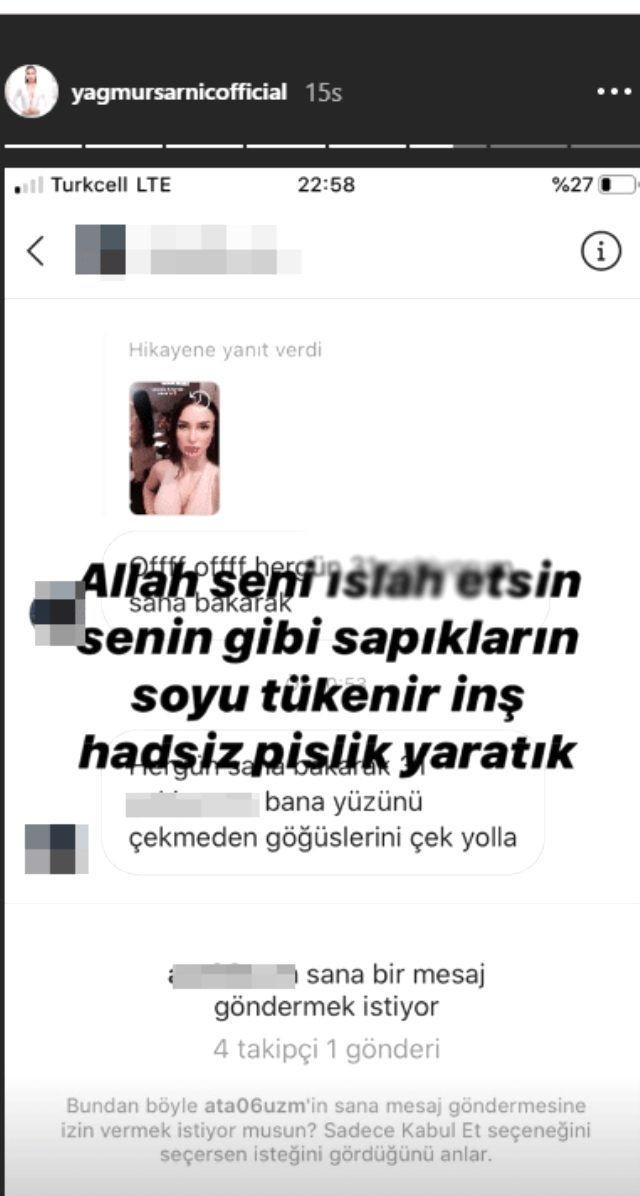 Emre Aşık'ın eski eşi Yağmur Sarnıç 'Göğüslerini çek at' diyen sapığı ifşa etti - Resim: 3
