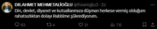 Müftüden 'Volkan Konak' paylaşımı... "Sahnede gebermiş" dedi devamında ise bu ifadeleri kullandı! - Resim: 1