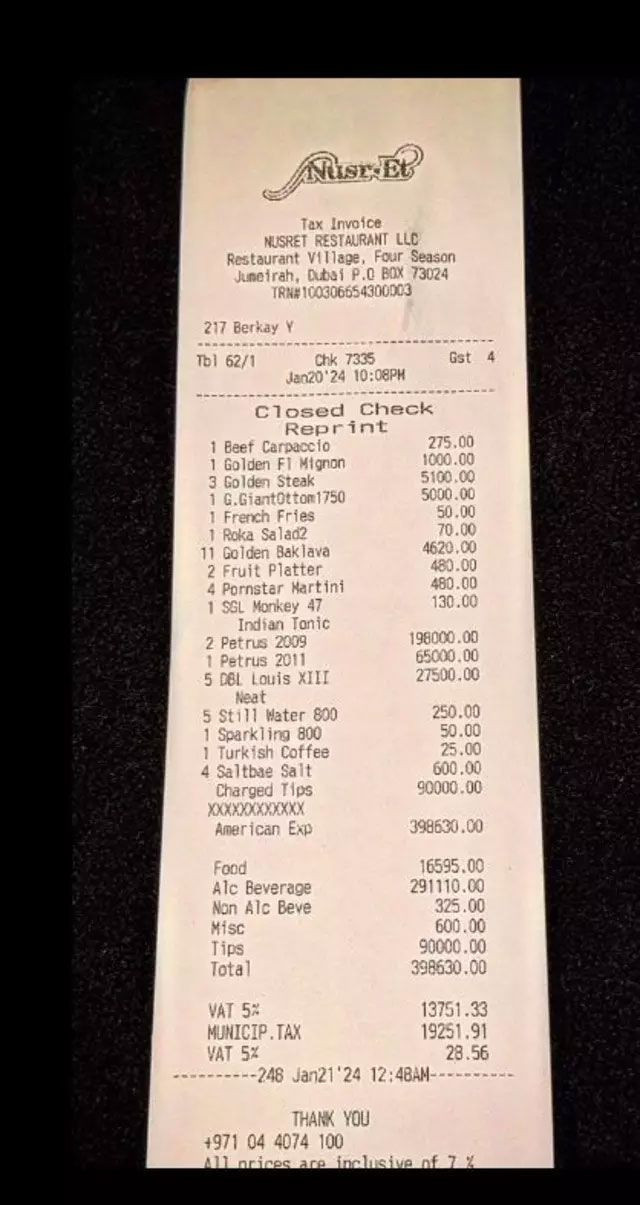 Nusret'in Dubai'deki restoranında 3 milyonluk hesap! - Resim: 4