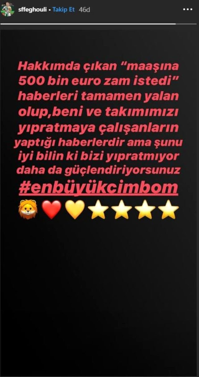 Feghouli, maaşına zam istediği iddialarını yalanladı - Resim: 0