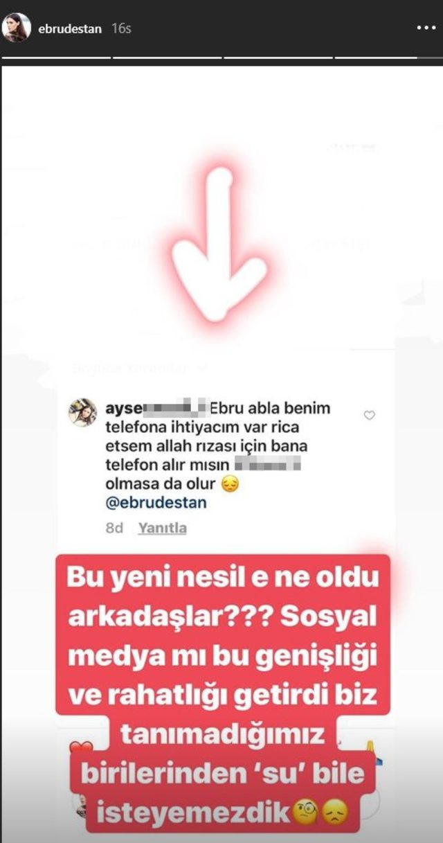 Ebru Destan, telefon isteyen takipçisini ifşa etti - Resim: 2