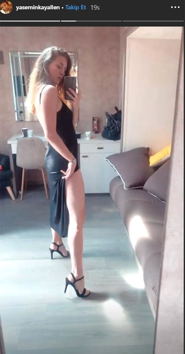 Yasemin Allen'ın derin yırtmaçlı pozu tam not aldı! Sosyal medya sallandı - Resim: 2