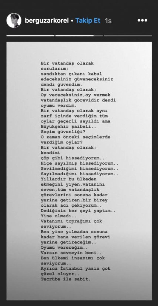 Bergüzar Korel seçim kararının ardından isyan etti! ''Hiçe sayılmış hissediyorum...'' - Resim: 2
