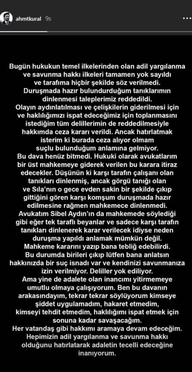 Ahmet Kural'dan mahkeme sonrası ilk paylaşım... - Resim: 2
