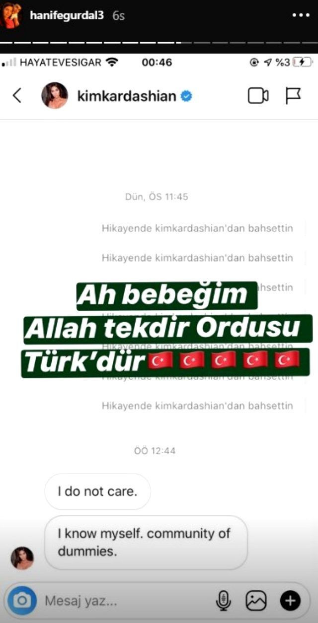 Kim Kardashian Hanife Gürdal'ın eşi Kemal Ayvaz'a bakın ne cevap verdi - Resim: 4