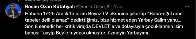 Rasim Ozan Kütahyalı'dan yeni ifşa! 'Salim Şen, dediğimizi söyleyen kontrollü muhalif' - Resim: 0