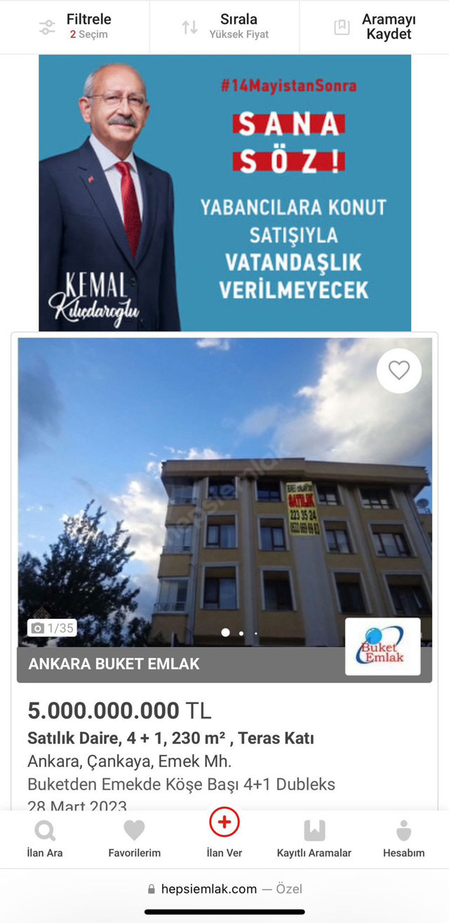 CHP'nin "Kiraları Düşüreceğiz" reklamı sosyal medya'nın gündemine oturdu! - Resim: 0