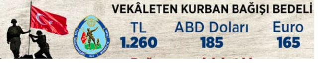 Mehmetçik vakfı kurbanlık bağış 2020 fiyatları - Resim: 0