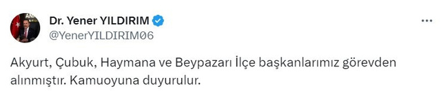 İYİ Parti'de 4 ilçe başkanı görevden alındı - Resim: 0