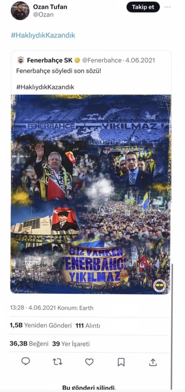 Trabzonspor'a transfer olan Ozan Tufan'dan '3 Temmuz' hamlesi - Resim: 0