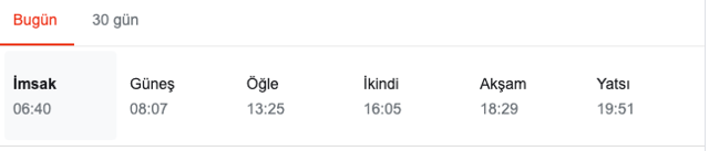 İstanbul imsak vakti 3 şubat sahur kaçta Diyanet imsak saatleri tablosu - Resim: 0