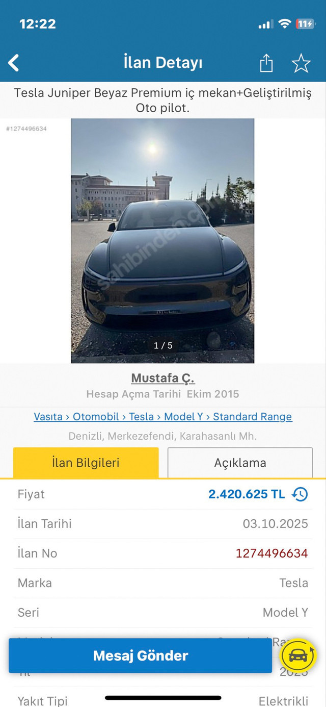 İlana koyduğu arabaya 280 bin lira fazla istedi selam yolladığı Bakanlıktan yanıt geldi - Resim: 2