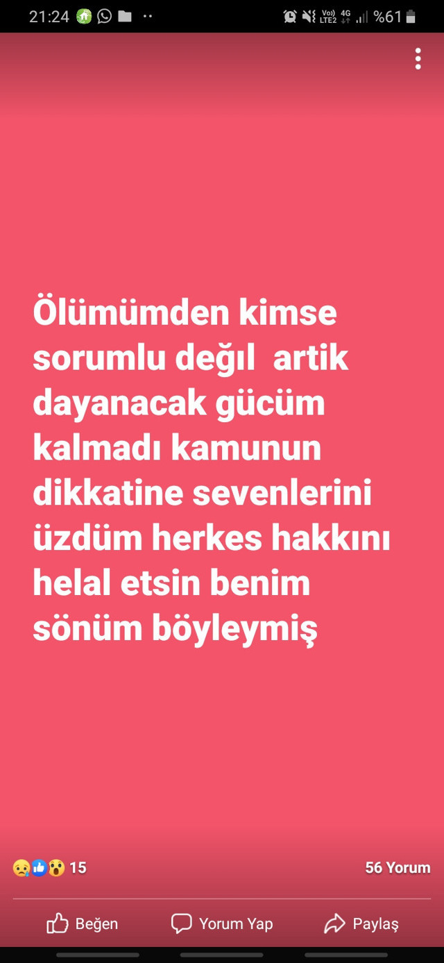 İzmir'de tabancayla intihar etti 'Ölümümden kimse sorumlu değil' diye not bırakmış - Resim: 0
