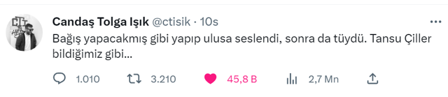 Tansu Çiller canlı yayına bağlanıp 'bağış yapmadan' ayrıldı! Tepkiler üzerine 1 milyon TL bağışladı - Resim: 0