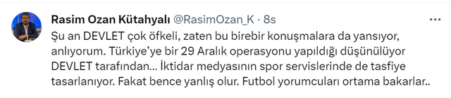Rasim Ozan Kütahyalı'dan şok çıkış! 'Süper Kupa rezaleti' nedeniyle futbol yöneticilerine operasyon yapılacak' iddiası - Resim: 1