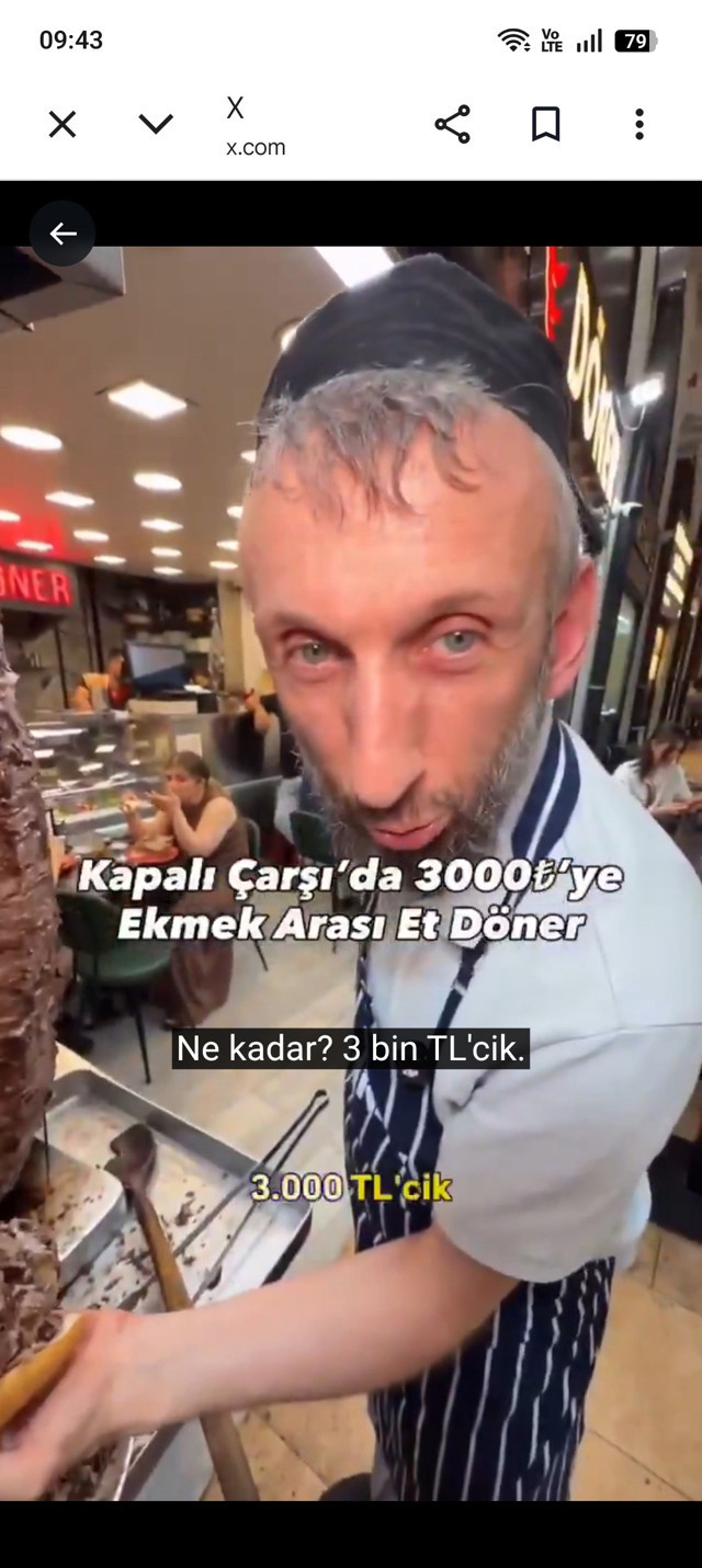 Kapalıçarşı'da '3 bin TL'cik döner' kızdırdı Bakanlık harekete geçti - Resim: 0