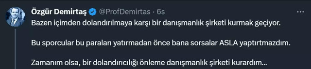 Özgür Demirtaş, Arda Turan'dan intikam böyle aldı! 'Bir daha bana sor, seni dolandırılmaktan kurtarayım" - Resim: 1