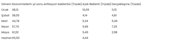 Haziran ayı enflasyon beklenti anketinde rakamlar yükselişte - Resim: 0