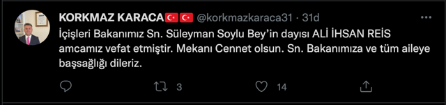 İçişleri Bakanı Süleyman Soylu’nun acı günü! Dayısı Ali İhsan Reis hayatını kaybetti - Resim: 0