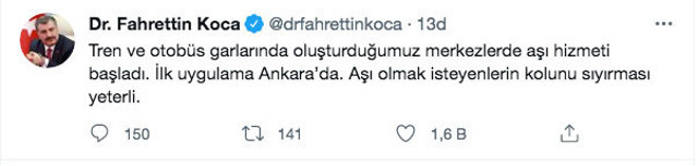Aşılamada yeni dönem! Sağlık Bakanı Fahrettin Koca açıkladı ilk uygulama Ankara'da - Resim: 0