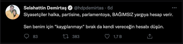 Selahattin Demirtaş'tan Cumhurbaşkanı Erdoğan'a 'Öcalan'a hesap verecek' cevabı - Resim: 0