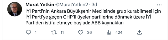 İYİ Parti'de yeni istifalar! Ankara'da Meclis grubu kurması için katılanlar istifa etti Mansur Yavaş rahatsız - Resim: 0