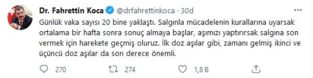 Bakan Fahrettin Koca, 20 bine yaklaşan vaka sayısı sonrası çağrıda bulundu - Resim: 0