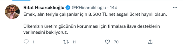 TOBB Başkanı 8 bin 500 TL olan asgari ücret için patronlara ilave destek istedi - Resim: 0