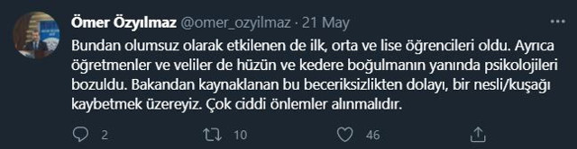Prof. Dr. Ömer Özyılmaz'dan Bakan Ziya Selçuk'a olay sözler: Beceriksiz! - Resim: 0