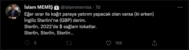 Dolar ve altının çökeceğini saatler önce bilen İslam Memiş'ten yeni uyarı! 'Alacaksanız Sterlin alın...' - Resim: 0