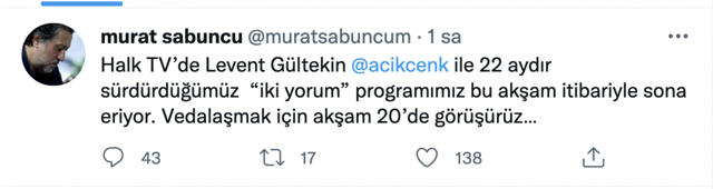 Halk TV Levent Gültekin ve Murat Sabuncu'nun biletini kesti! İki Yorum bugün bitiyor - Resim: 0