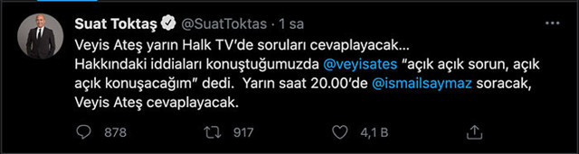 Veyis Ateş Halk TV'de canlı yayına çıkıyor! 'Açık açık konuşacağım...' - Resim: 0