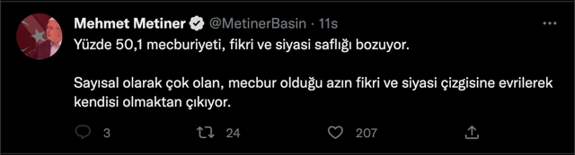 Mehmet Metiner'den AK Parti'ye MHP eleştirisi! 'Az'ın siyasi çizgisine evriliyor...' - Resim: 0