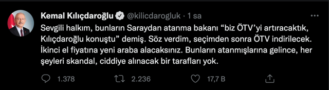 CHP lideri Kemal Kılıçdaroğlu'ndan ÖTV indirimi çıkışı! Her şeyleri skandal... - Resim: 0