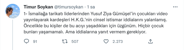 İsmailağa hocası Yusuf Ziya Gümüşel'ın kızları yalanlamaya çalıştı! Timur Soykan belgelerle cevap verdi - Resim: 0