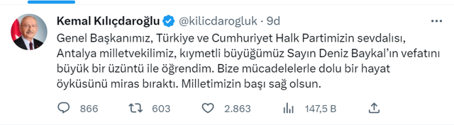 Deniz Baykal vefat etti! CHP lideri Kemal Kılıçdaroğlu açıkladı! Deniz Baykal kimdir eşi ve çocukları... - Resim: 0