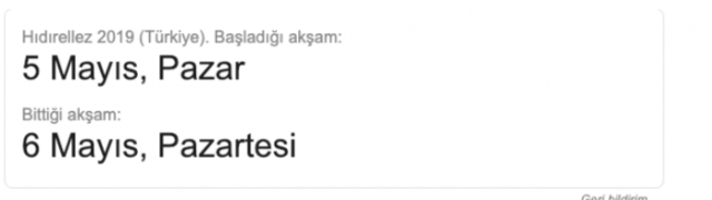 Hıdırellez ne zaman 2019 bugün mü hıdrellez adetleri neler? - Resim: 0