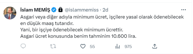 Asgari ücret zammını daha önce de bilmişti! Hakan Kara ve İslam Memiş'ten zamlı asgari ücret tahmini - Resim: 1