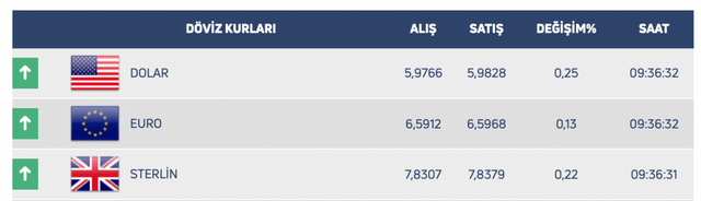 Dolar 5.9828 ile son 5 ayın zirvesine oturdu! 31 Ocak dolar ne kadar? - Resim: 0