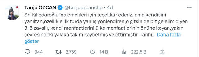 Tanju Özcan'dan Kemal Kılıçdaroğlu'na istifa çağrısı! Koltuğu hemen Ekrem İmamoğlu'na bırak... - Resim: 0