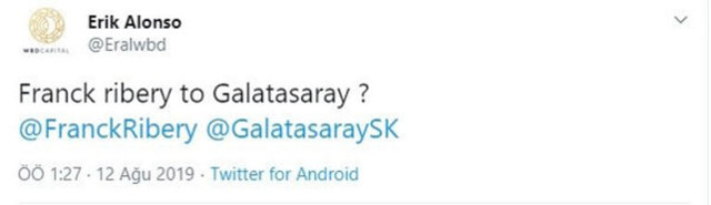 Galatasaraylıları heyecanlandıran Ribery mesajı - Resim: 0